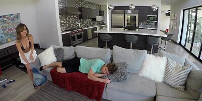 SpyFam Curious Step Sister Dillion Harper Fucks and Tastes Step Brother