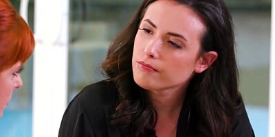 Ginger doll ended up having lesbian pussy licking with her hot lady friend