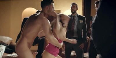 PURE TABOO Escort Humiliated by Businessmen during Public Fuck
