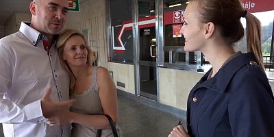 Group Anal for Money with a Busty MILF