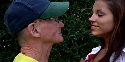 Old Young Hardcore ANAL for BEAUTIFUL TEEN with Cumshot Swallow Babe