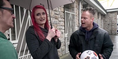 amateur busty babe gets her first dp