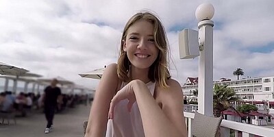 Real Teens - Teen POV Pussy Play in Public