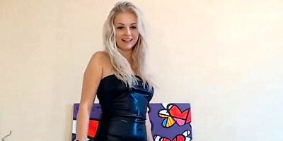 Delightful blonde is using sex toys for pussy and ass masturbation