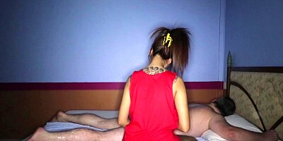 Asian massage therapist also offers sexual services for a bonus tip