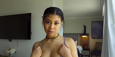 Petite Ebony Teen Jeni Angel Fucks Hotel Staff For An Extra Nights Stay
