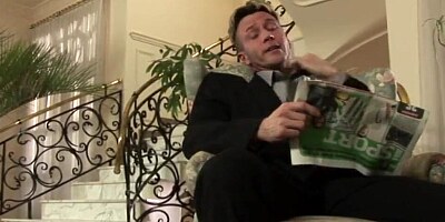 Elegant Euro brunette gets banged rough by her randy partner