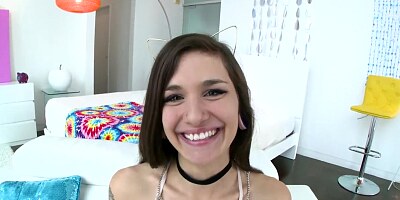 SWALLOWED Tiny Babe Luna Lovely Face Fucked