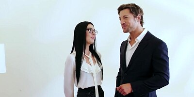 Hot Young Curator Fucks Art Collector