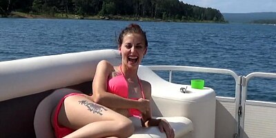 MayvenDoll has Public Sex Huge Facial on A Boat