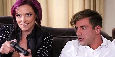 Stepmom Anna Bell Peaks Loves Games and Cock