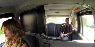 FemaleFakeTaxi Messy Facial for Busty Driver