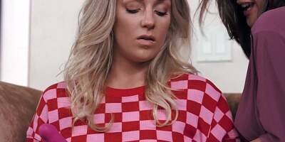 MILF Kaylani Lei teaches Stepdaughter to Suck Cock