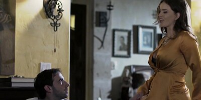 Family Sinners – Jake Adams Step-Aunt Krissy Lynn Rubs her Tits in his Face