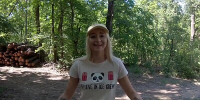 Father & Son Tag Team Girl Lost in Woods! Marilyn Sugar Epic Squirting and Creampie - Part 1 of 2