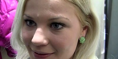 Sweet babe is paid to do it in the public restaurant bathroom