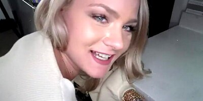 Gorgeous Stepmom Gags On Stepson's Dick