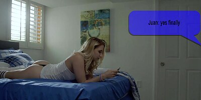 Daughter creampied by blindfolded stepdad