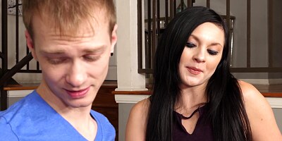 Petra Blair discovers her delivery boy's package is extra-large