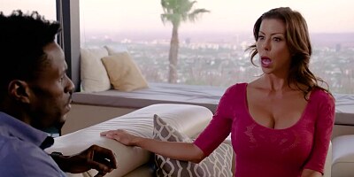 Astonishing MILF Alexis Fawx is poked with Jason Brown's big black cock