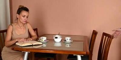 Slutty mom is getting deeply poked by her horny stepson