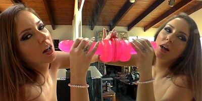 Hot toy play for the fine booty pornstar with perky titties