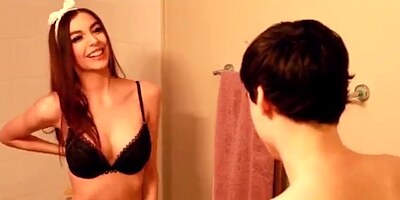 Sister Seduces Brother In The Shower