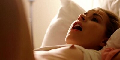 Krissy Lynn and Alison Rey are scissoring in the bedroom