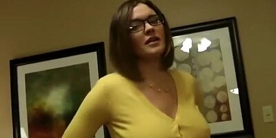 Naughty cougar is shagged and creampied by stepson's horny friend