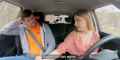 Kristof Cale - Fake Driving School Lucy Heart uses her Body