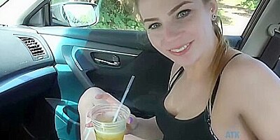 Sydney Cole - Sydney Sucks The Cum Out Of Your Cock Form The Passengers Seat