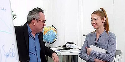 Melisa Benz - Ginger Cutie Teases An Experienced Stud With Her Fresh Body