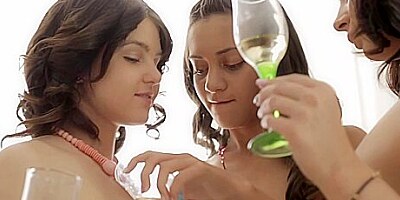 Nicole And Her Two Friends End Up Having Some Hot Lesbian Action