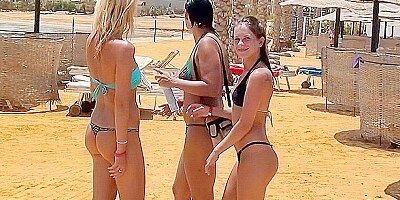 Egypt porn with hot bikini girls: Day 8 - Amateur holiday sex for breakfast