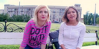 Two Hotties Please Each Other And One Lad - Asa Belle