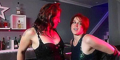 Lesbian Bartender Fucks A Stood Up Customer - Fallon West And Lily Cade