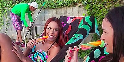 Big Dick Service - Claudia Bavel And Gala Brown