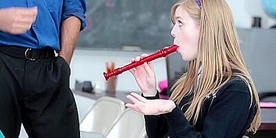 Dolly Leigh In Blowing The Skin Flute