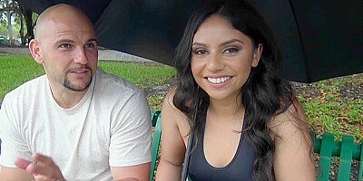 Modest Latina Rides Big Cock