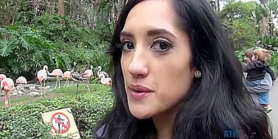 Chloe Amour - A Big Smile On A Date At The Zoo