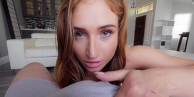 Sunset blowjob pov with sexy cum