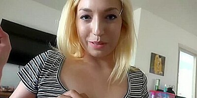 After A Little Cigarette Break Zoe Gets A Load Of Cum On Her Tits - Zoe Parker