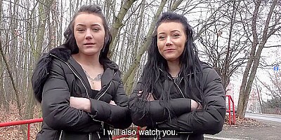 Public Agent Real Twins stopped on the street