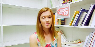 Shy Redhead Student Gets Fucked From First Person