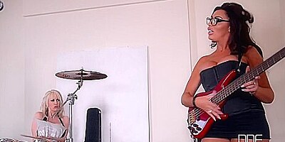 Ava Koxxx And Sandra Star - Rhythmic Exercises - Two Busty Get Fucked By Music Teacher