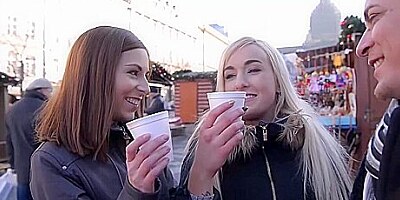 The Xmas Charmer - Two Sexy Hot Share Big Cock - Daisy Lee And Antonia Sainz