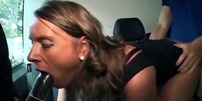 German Milf In A Interracial Threesome On The Bus 720p