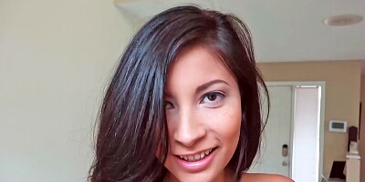 Cute girl is having a very sexy game of pool