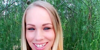 Blue eyed blonde took a stranger home to fuck him