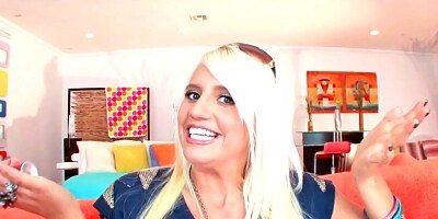 Bitchy blonde Jacky Joy uses both dildos and cocks to cum hard